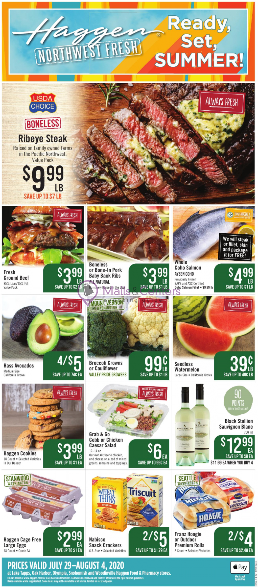 Haggen Weekly ad valid from 07/29/2020 to 08/04/2020 MallsCenters