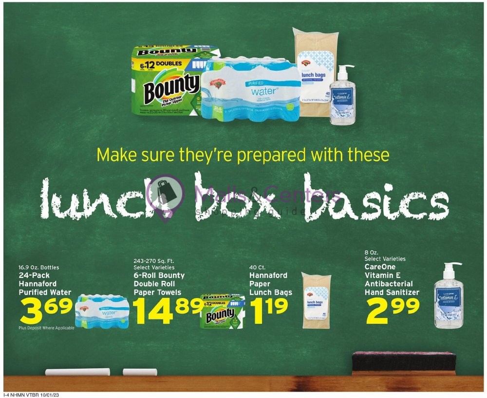 Weekly ad for Hannaford Supermarket & Pharmacy valid: 10/01/2023 - 10/07/2023, page 15