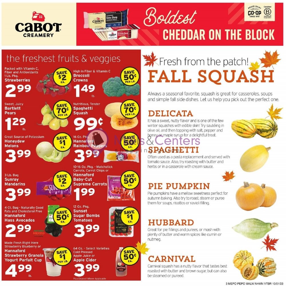Weekly ad for Hannaford Supermarket & Pharmacy valid: 10/01/2023 - 10/07/2023, page 4