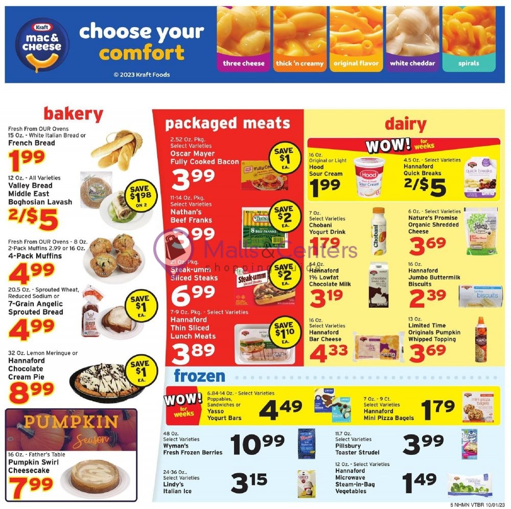 Weekly ad for Hannaford Supermarket & Pharmacy valid: 10/01/2023 - 10/07/2023, page 6