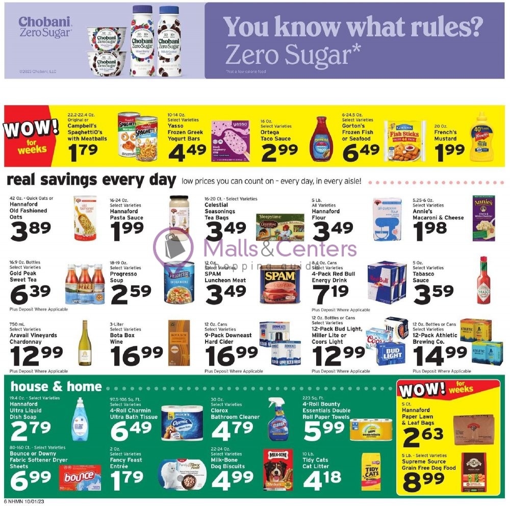 Weekly ad for Hannaford Supermarket & Pharmacy valid: 10/01/2023 - 10/07/2023, page 7
