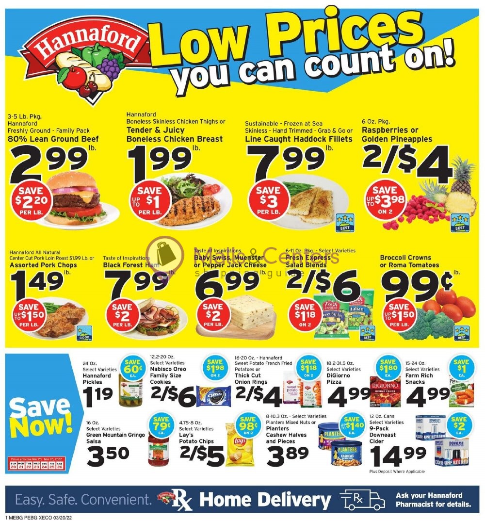 Hannaford Supermarket & Pharmacy Weekly ad valid from 03/20/2022 to 03