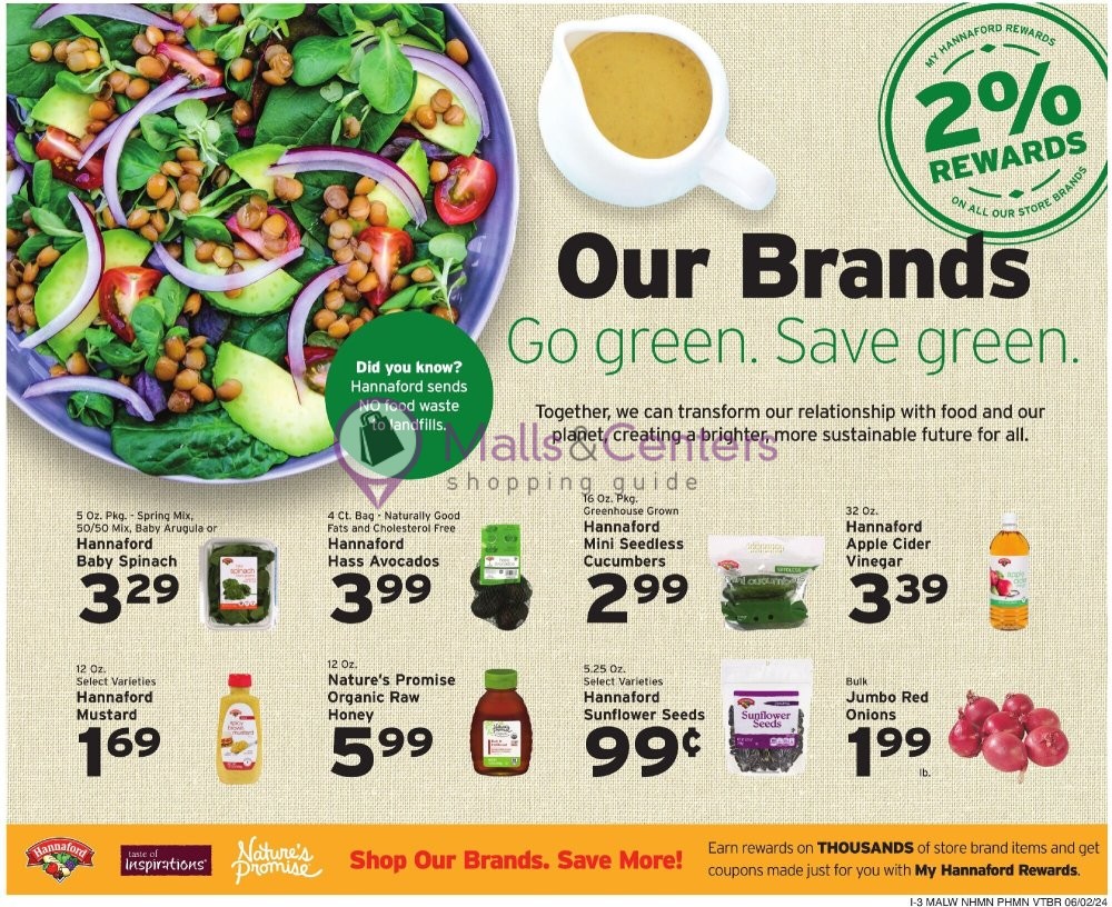 Weekly ad for Hannaford Supermarket & Pharmacy valid: 06/02/2024 - 06/08/2024, page 16