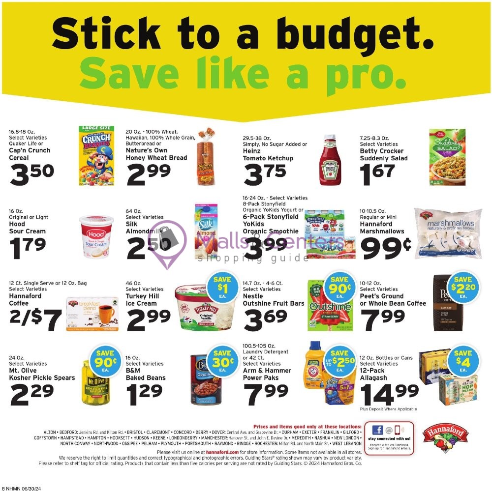 Weekly ad for Hannaford Supermarket & Pharmacy valid: 06/30/2024 - 07/06/2024, page 12