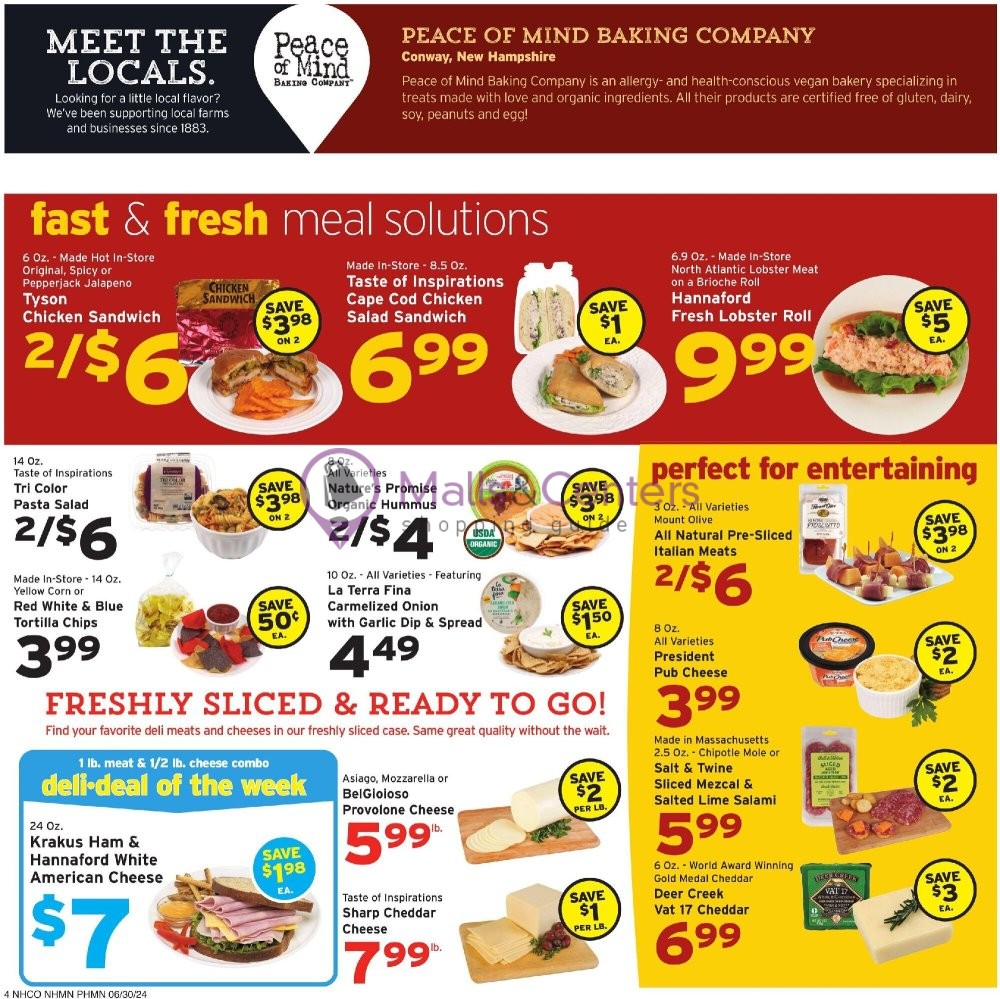 Weekly ad for Hannaford Supermarket & Pharmacy valid: 06/30/2024 - 07/06/2024, page 6