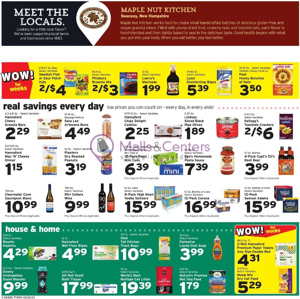 Weekly ad for Hannaford Supermarket & Pharmacy valid: 06/30/2024 - 07/06/2024, page 9