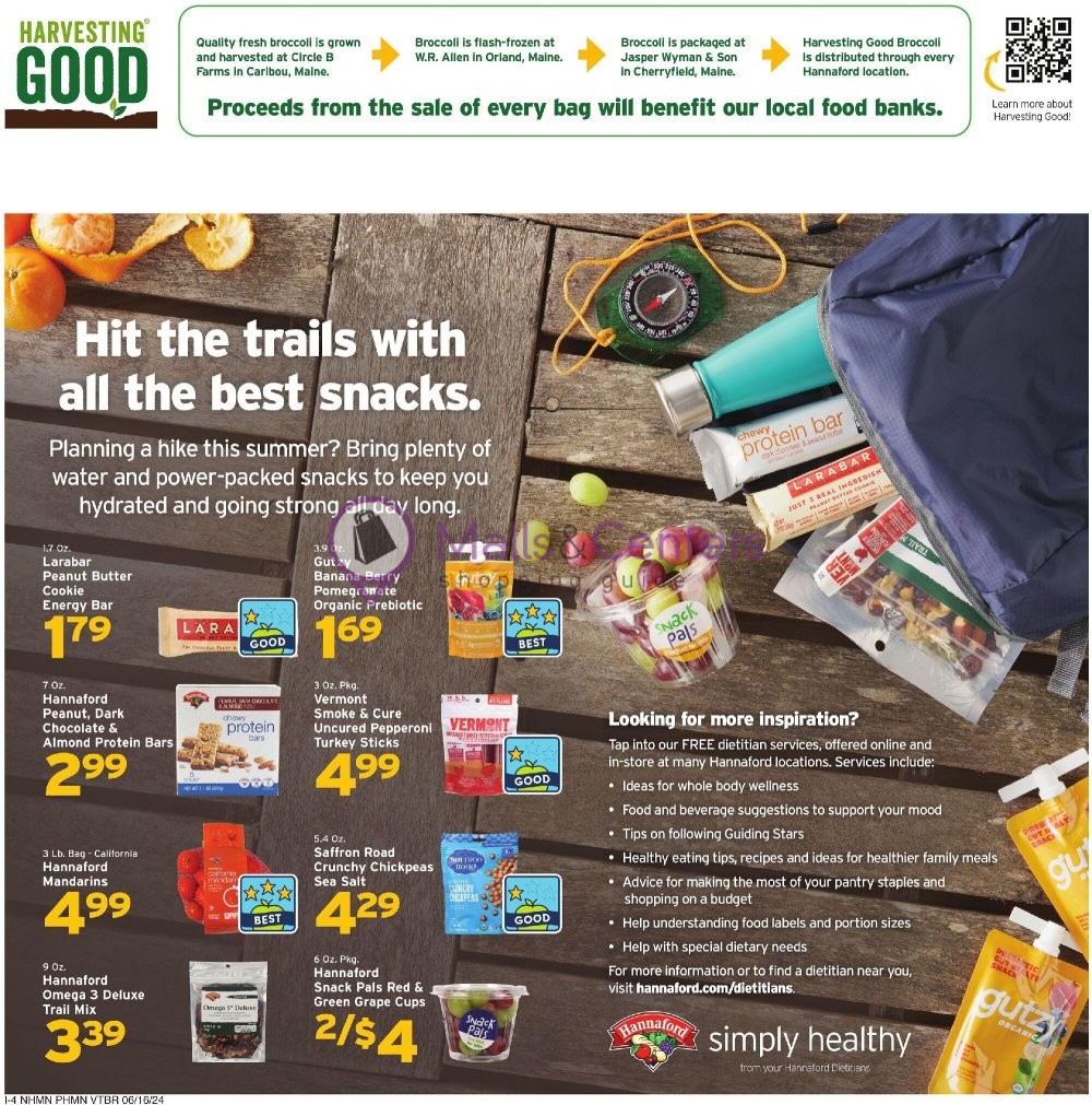 Weekly ad for Hannaford Supermarket & Pharmacy valid: 06/16/2024 - 06/22/2024, page 12