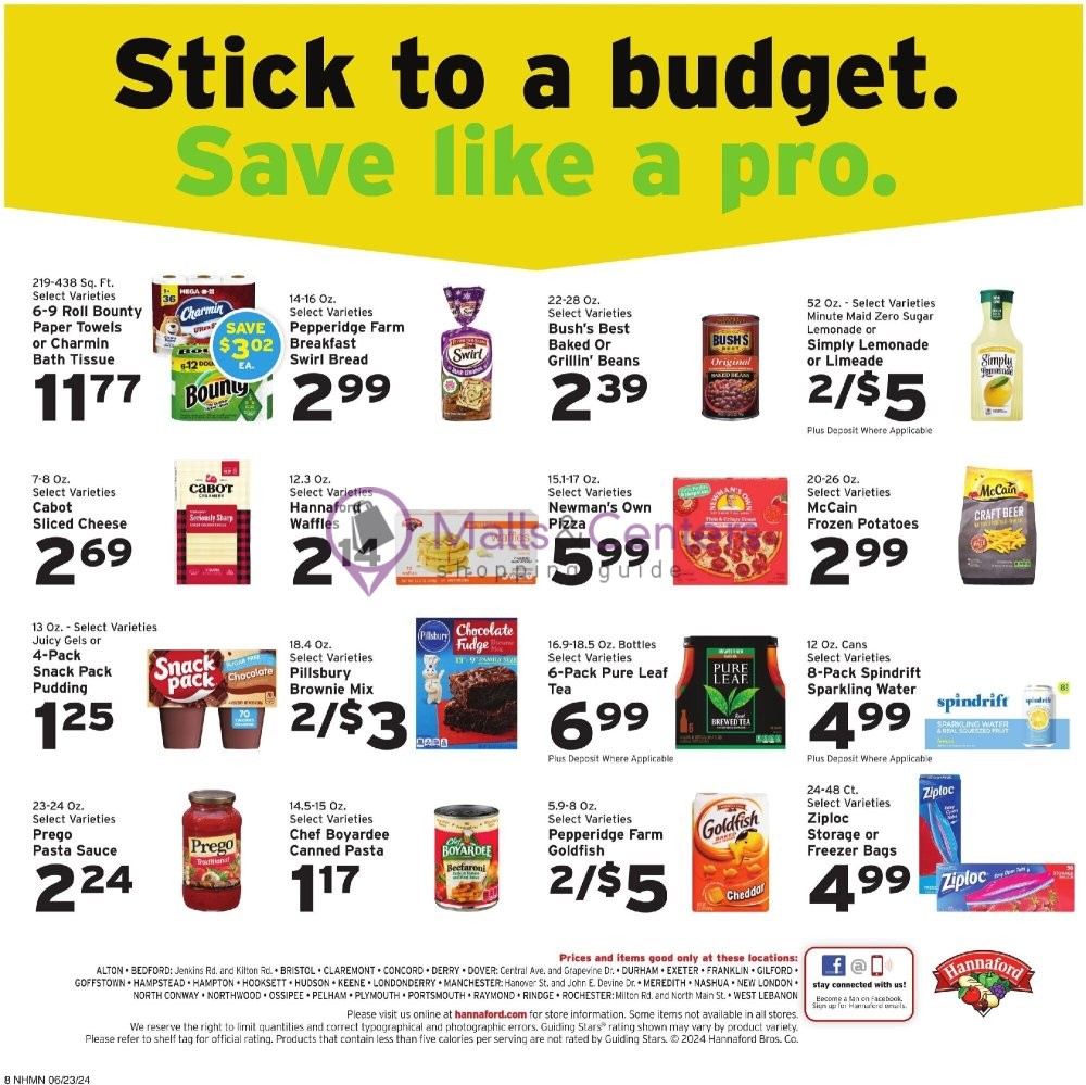 Weekly ad for Hannaford Supermarket & Pharmacy valid: 06/23/2024 - 06/29/2024, page 8