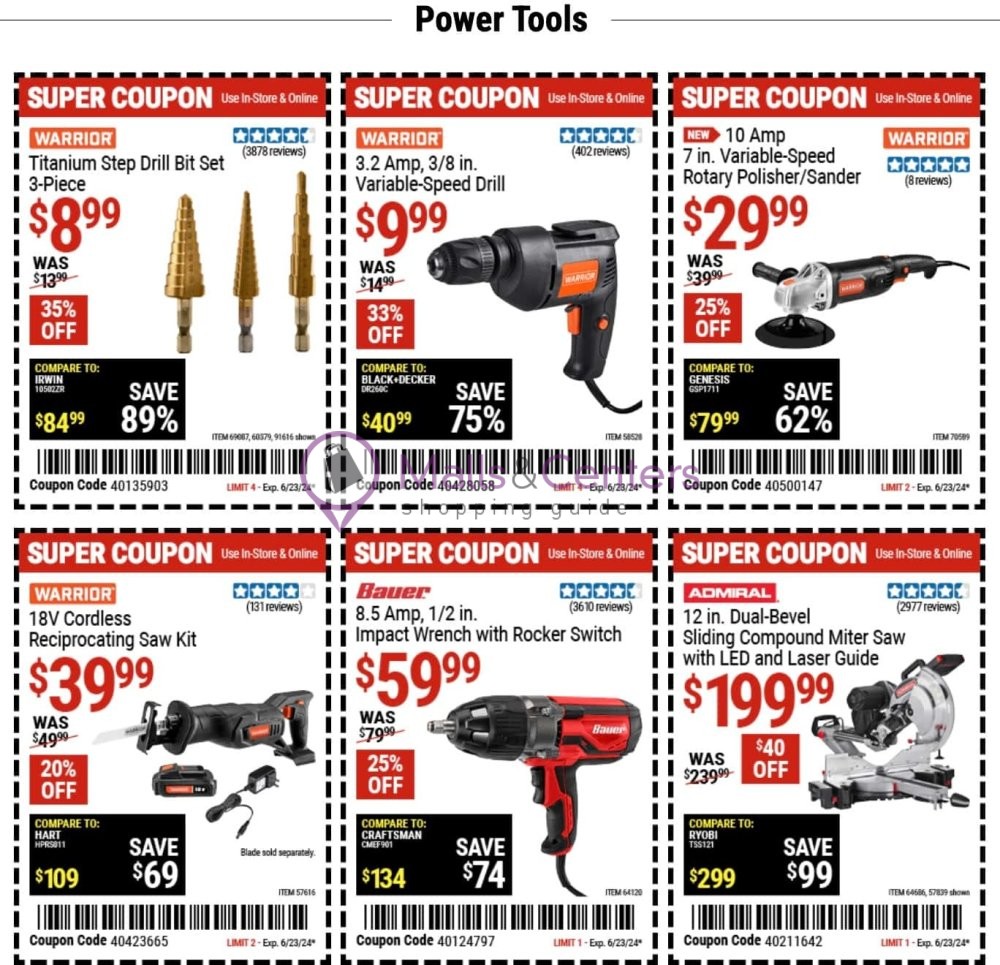 Weekly ad for Harbor Freight Tools  valid: 06/09/2024 - 06/23/2024, page 10
