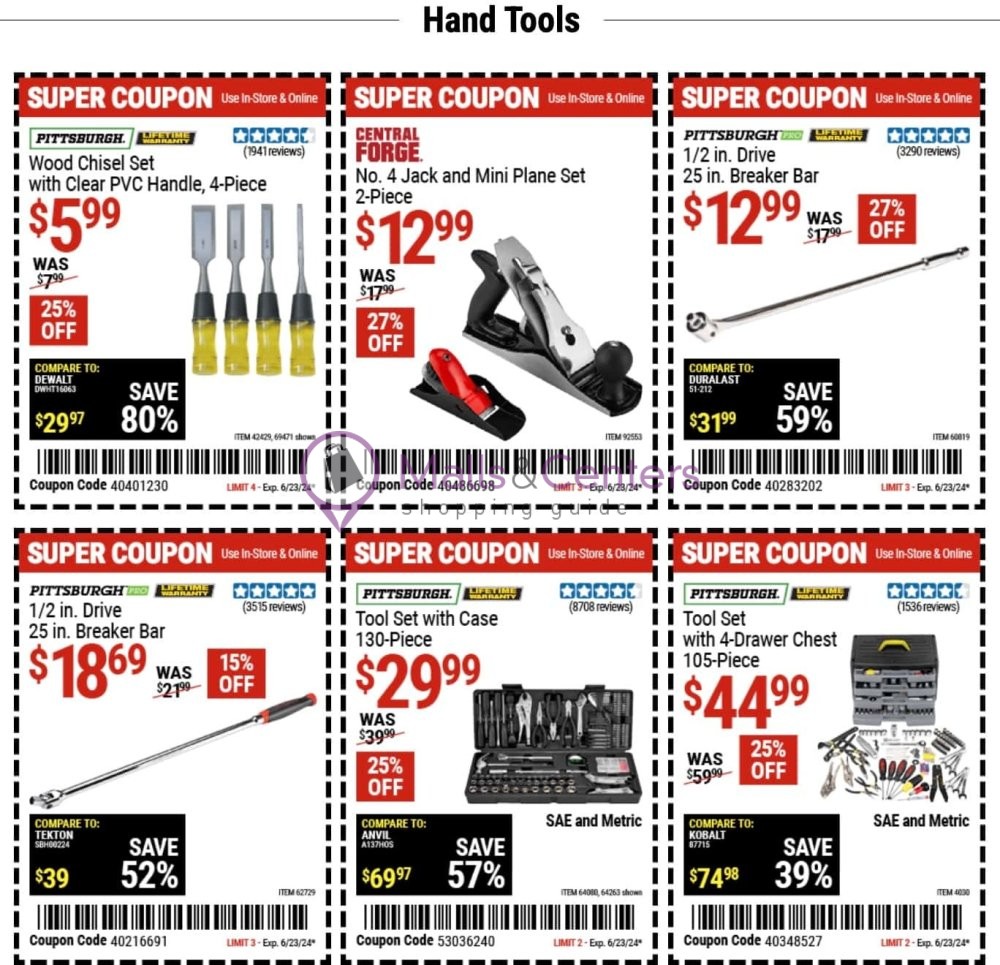 Weekly ad for Harbor Freight Tools  valid: 06/09/2024 - 06/23/2024, page 6