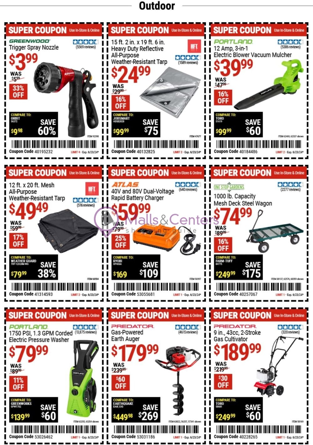 Weekly ad for Harbor Freight Tools  valid: 06/09/2024 - 06/23/2024, page 9