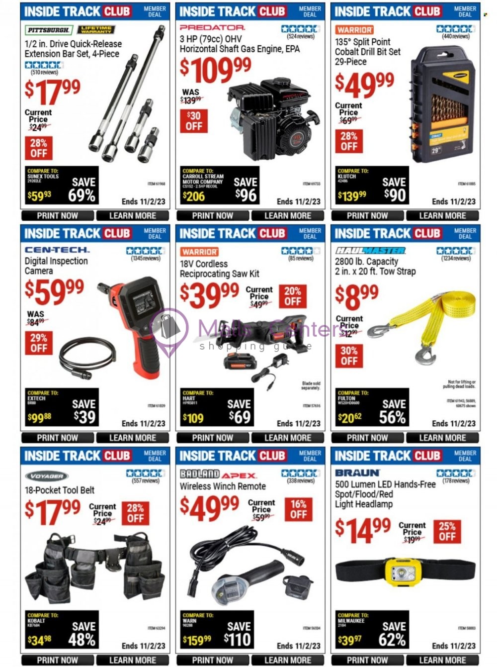 Weekly ad for Harbor Freight Tools  valid: 10/15/2023 - 11/02/2023, page 12