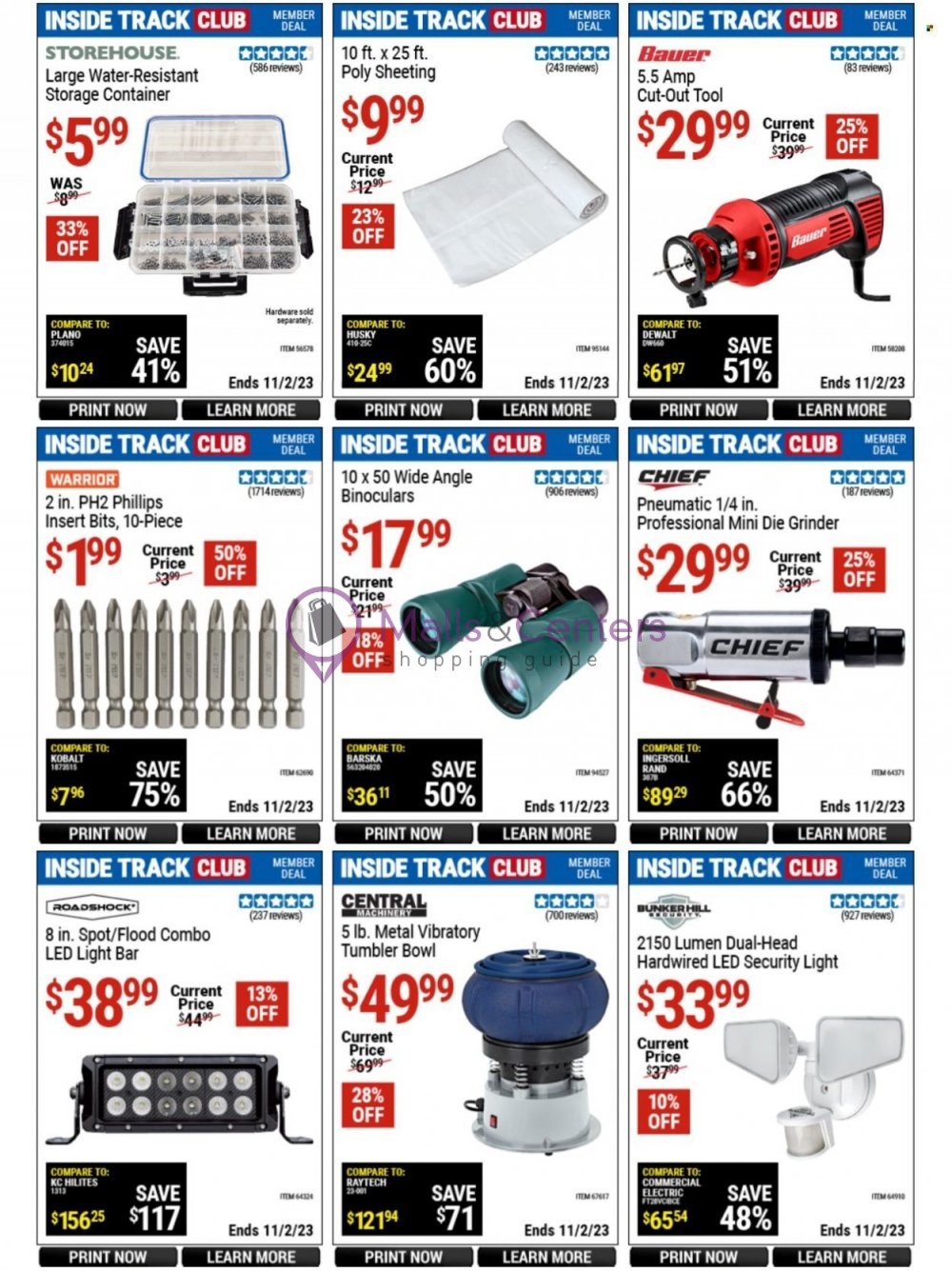 Weekly ad for Harbor Freight Tools  valid: 10/15/2023 - 11/02/2023, page 18