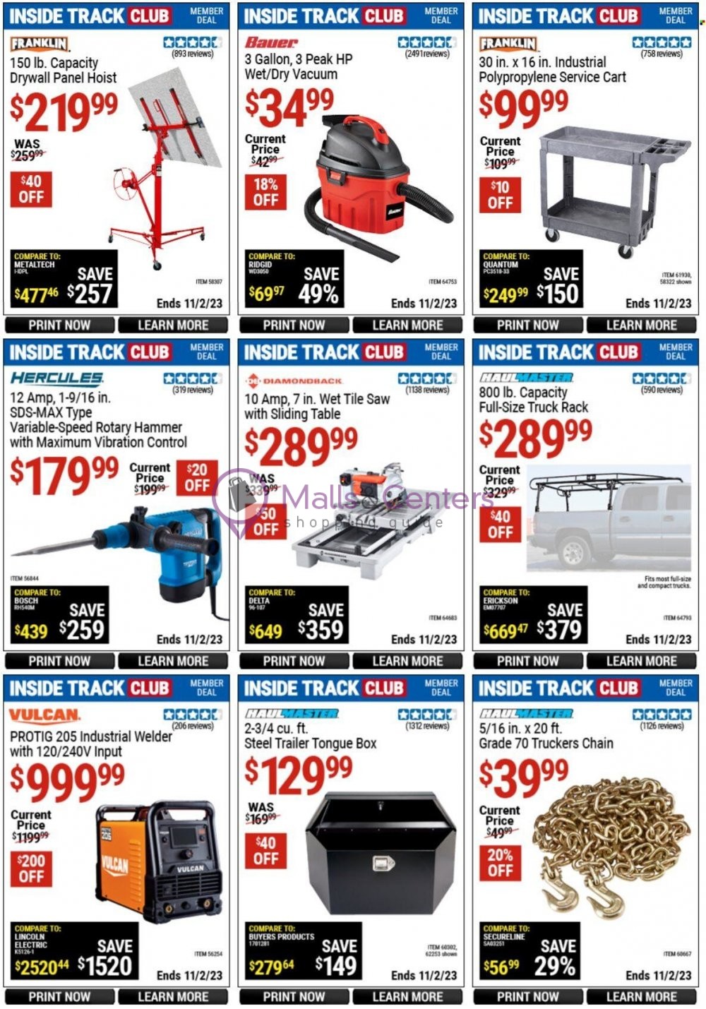 Weekly ad for Harbor Freight Tools  valid: 10/15/2023 - 11/02/2023, page 2