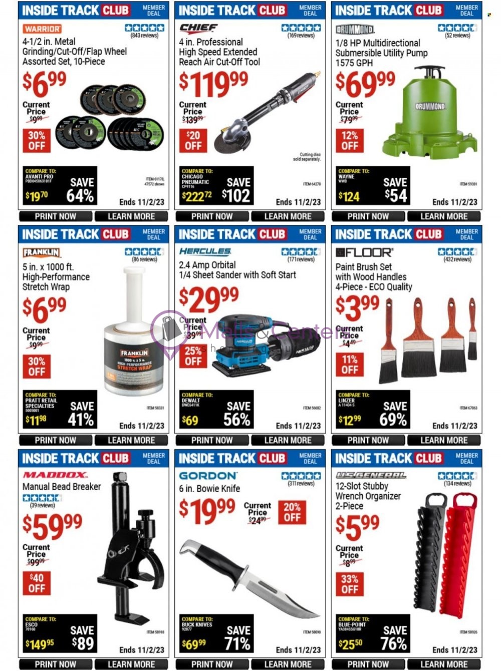 Weekly ad for Harbor Freight Tools  valid: 10/15/2023 - 11/02/2023, page 20