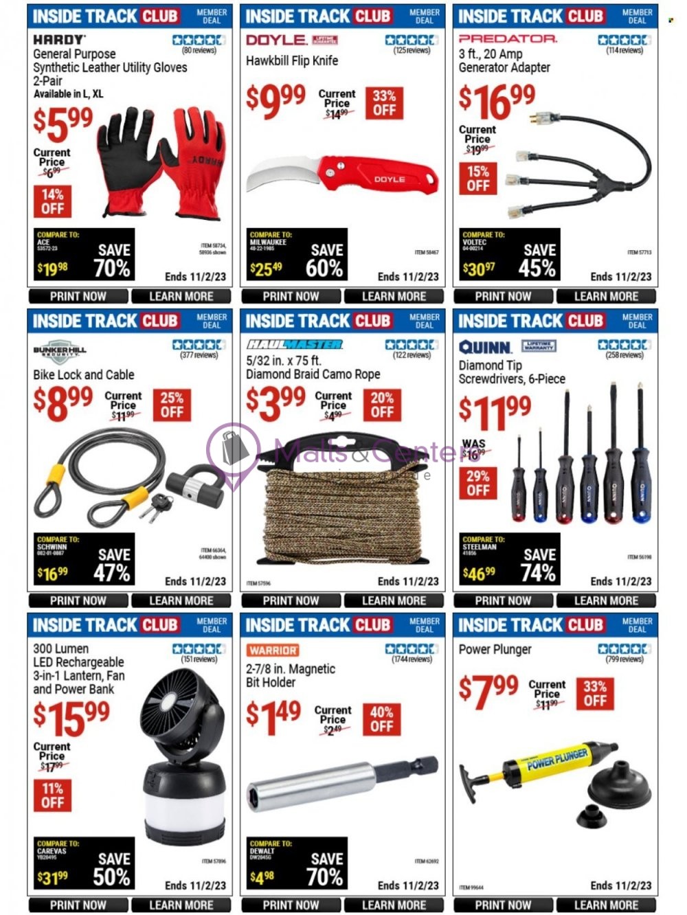 Weekly ad for Harbor Freight Tools  valid: 10/15/2023 - 11/02/2023, page 21