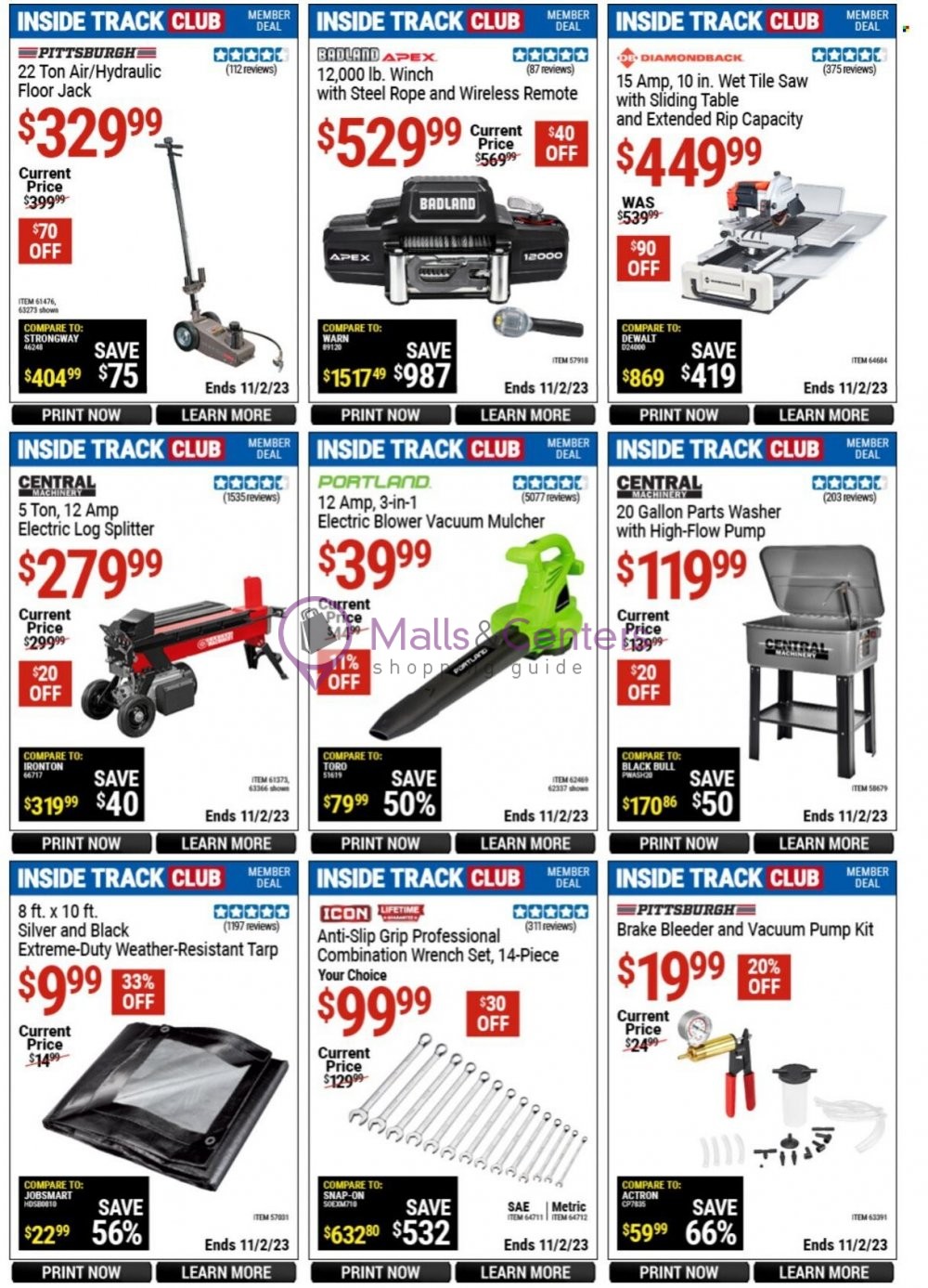 Weekly ad for Harbor Freight Tools  valid: 10/15/2023 - 11/02/2023, page 4