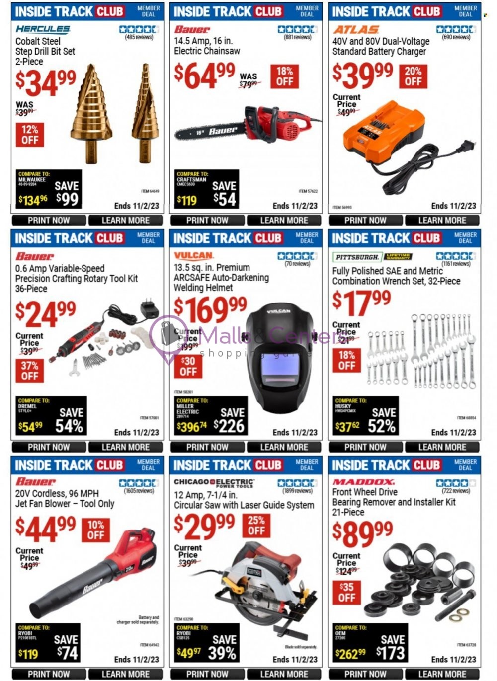 Weekly ad for Harbor Freight Tools  valid: 10/15/2023 - 11/02/2023, page 8