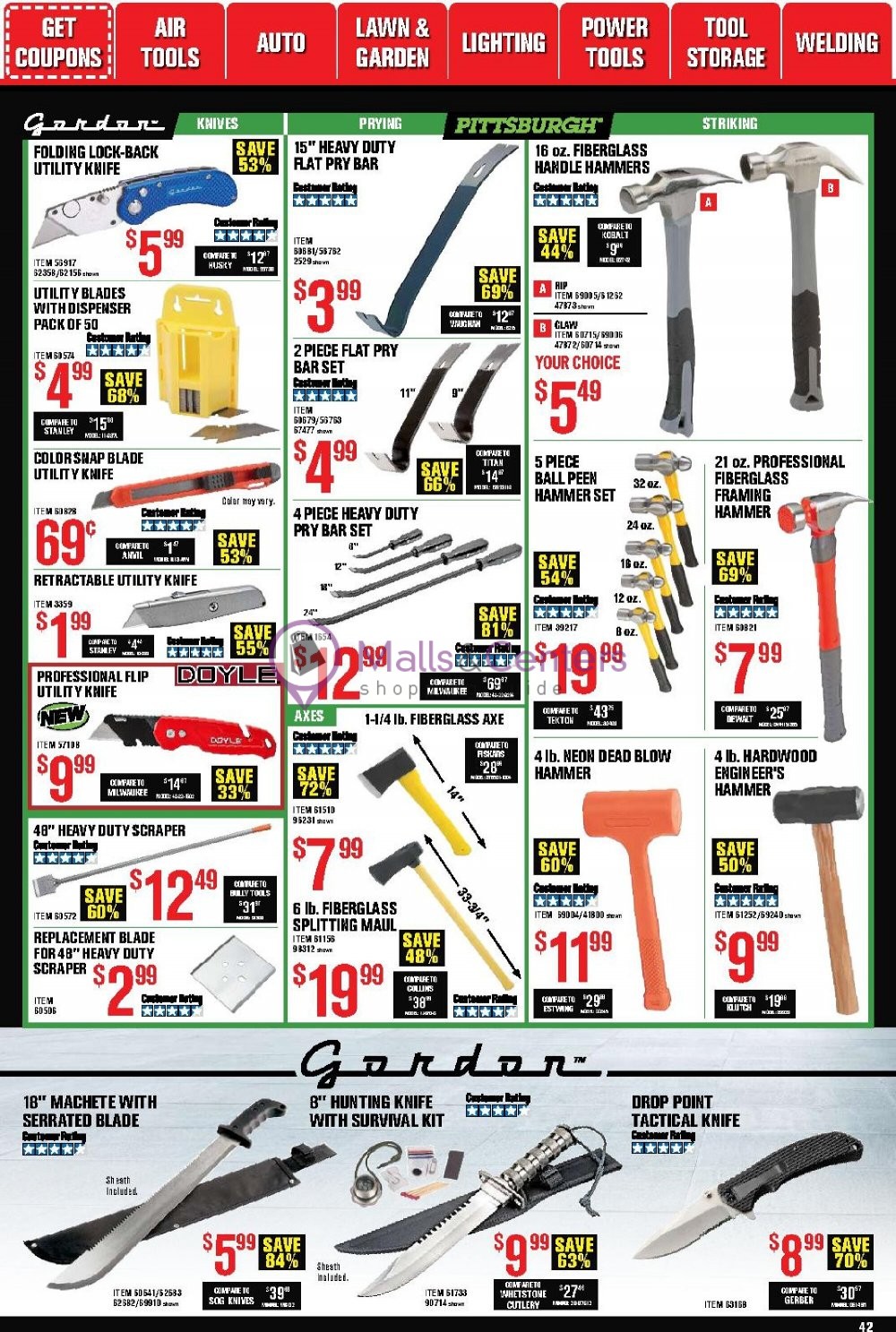 Harbor Freight Tools Weekly Ad sales & flyers specials MallsCenters