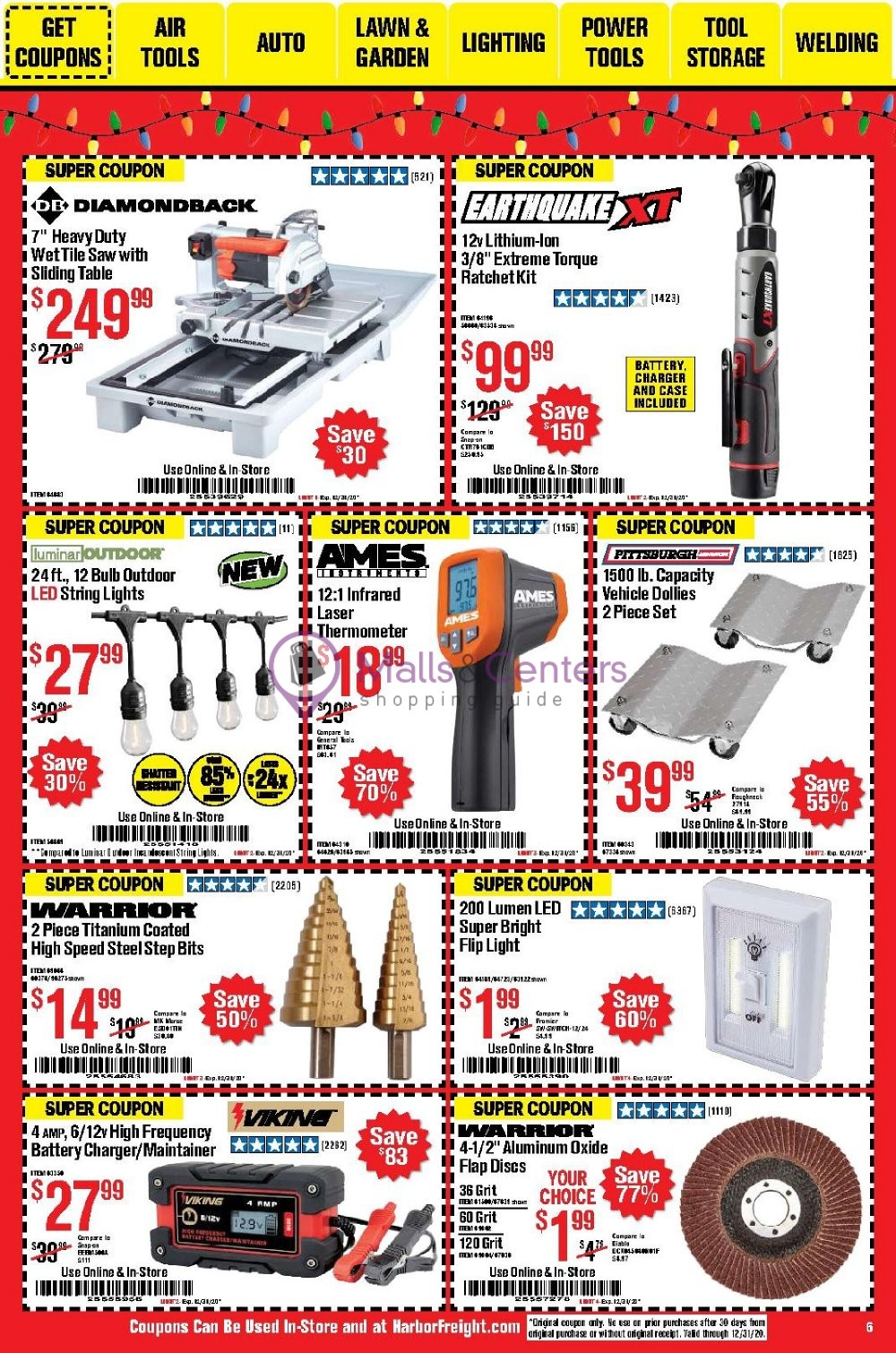Harbor Freight Tools Weekly Ad sales & flyers specials MallsCenters