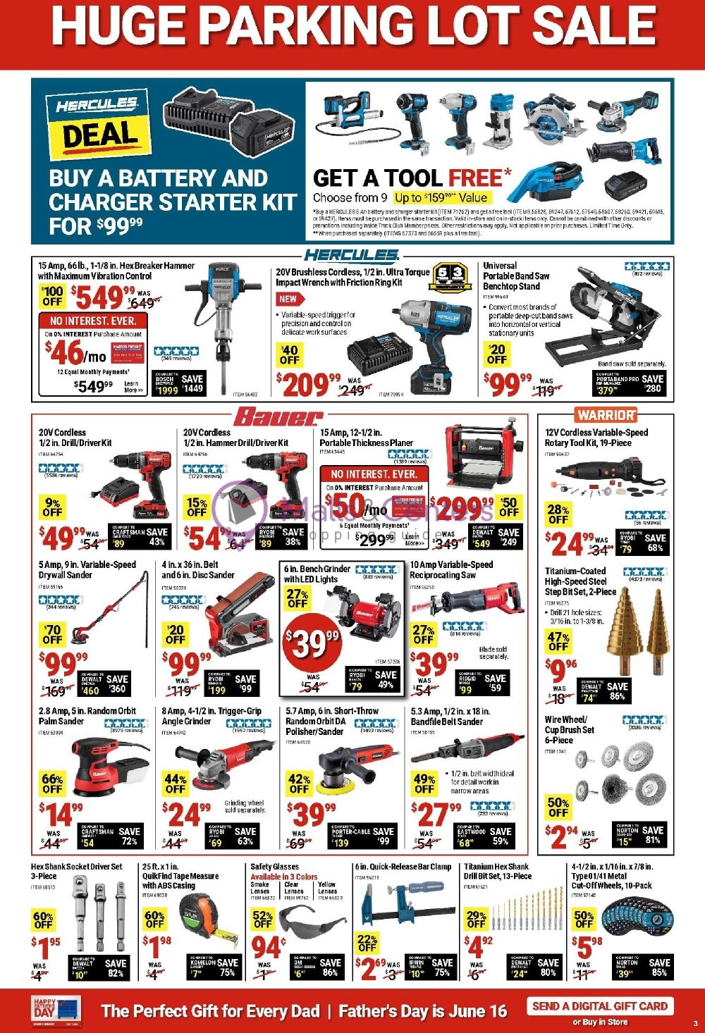 Weekly ad for Harbor Freight Tools  valid: 06/03/2024 - 06/09/2024, page 3