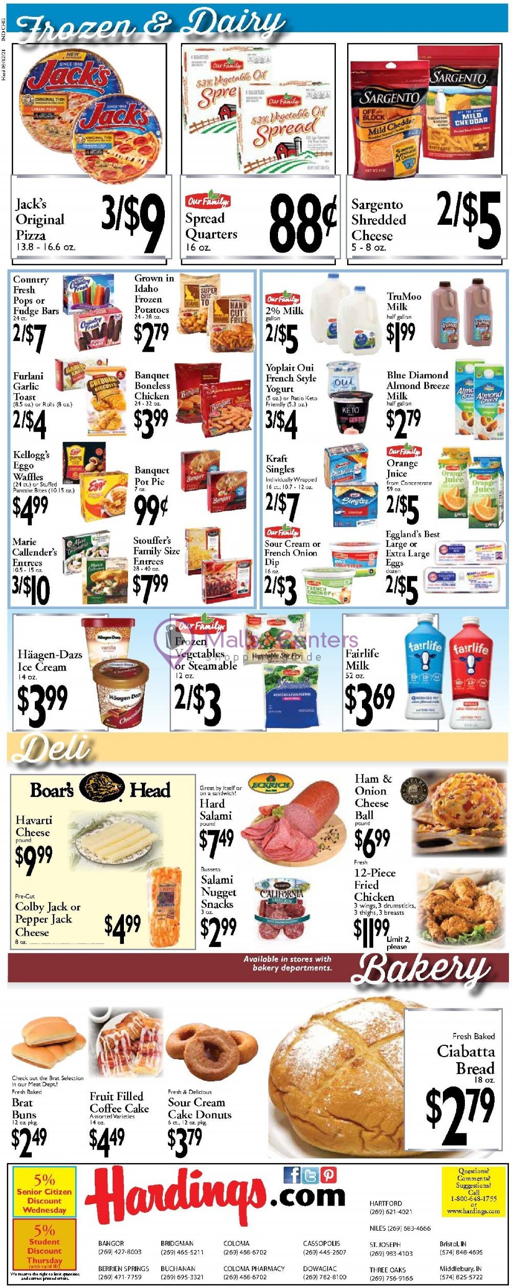 Harding's Weekly Ad sales & flyers specials MallsCenters