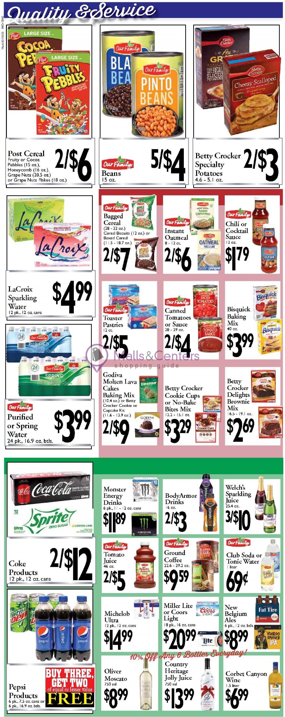 Harding's Weekly ad valid from 12/25/2022 to 12/31/2022 MallsCenters