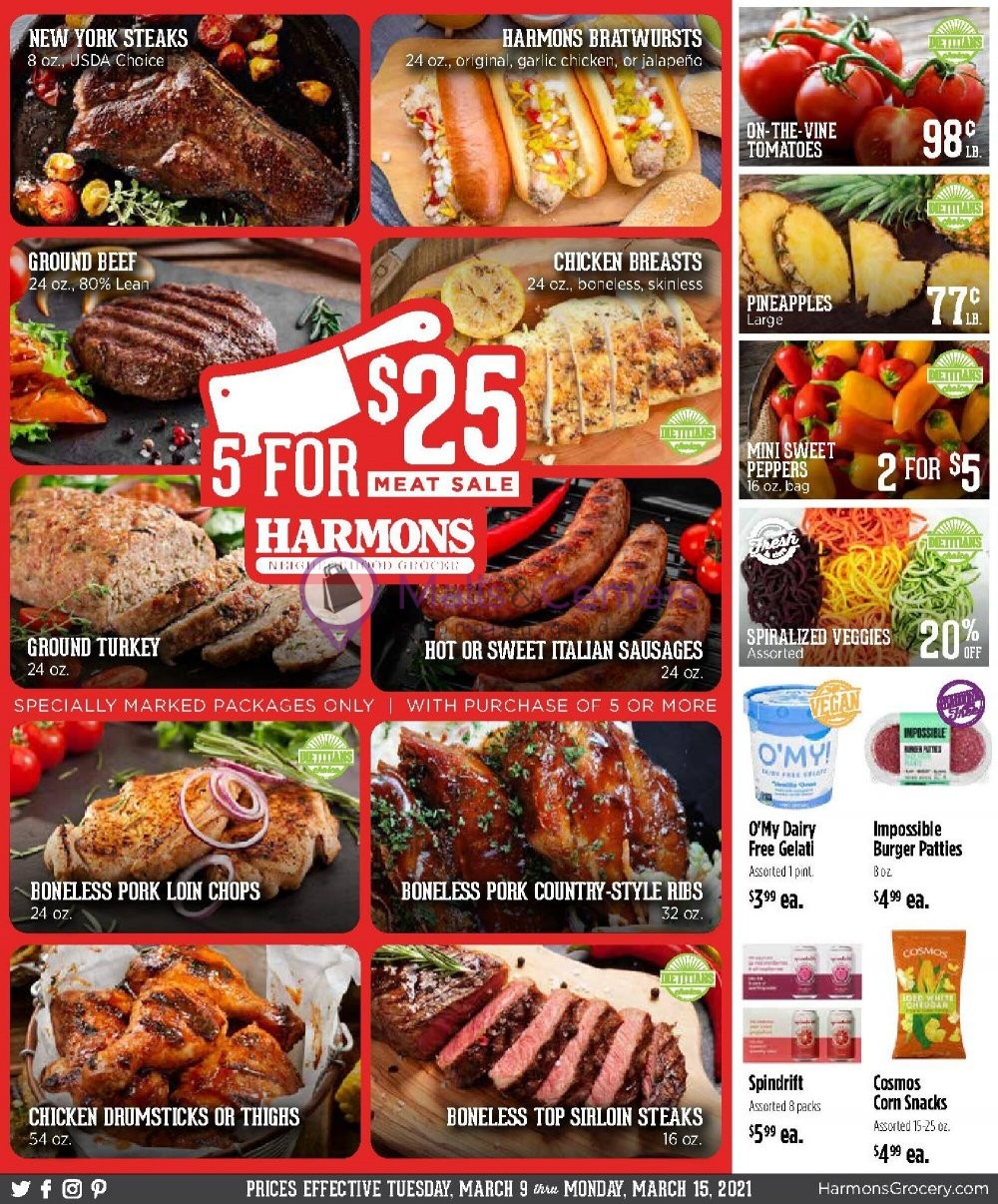 Harmons Weekly Ad sales & flyers specials MallsCenters