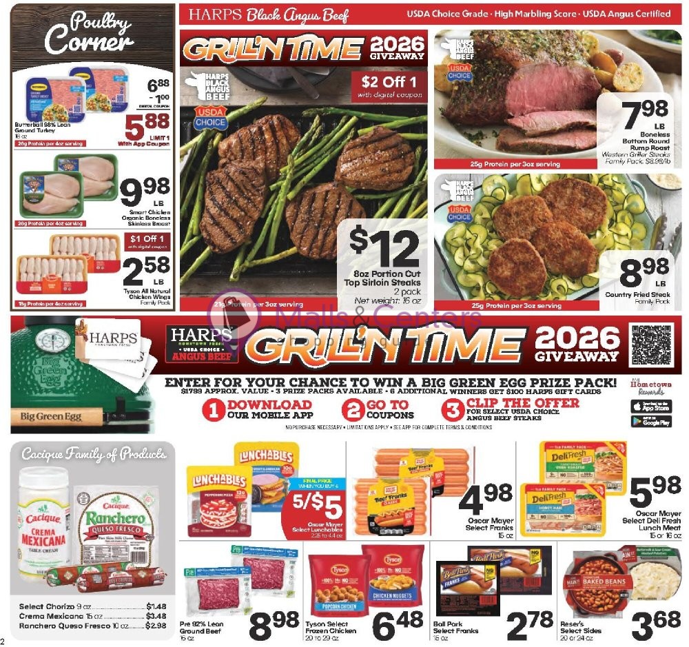 Weekly ad for Harps Foods valid: 08/12/2026 - 08/18/2026, page 2