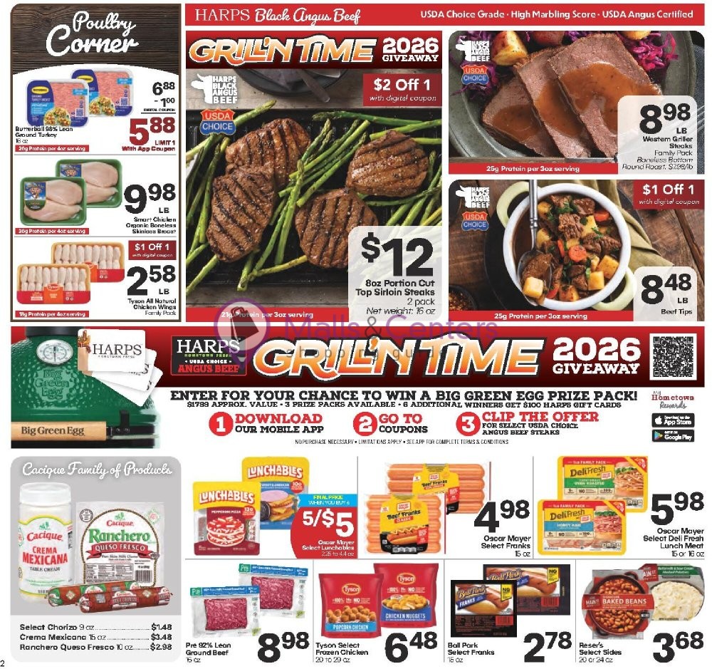 Weekly ad for Harps Foods valid: 08/19/2026 - 08/25/2026, page 2