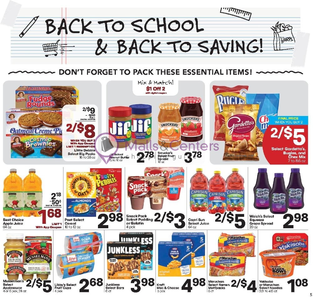 Weekly ad for Harps Foods valid: 08/19/2026 - 08/25/2026, page 5