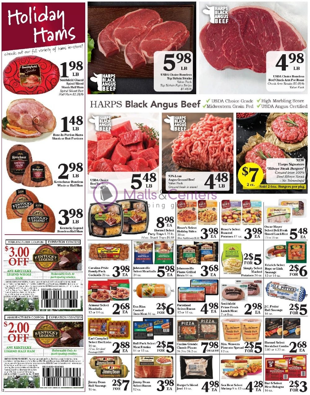 Harps Foods Weekly ad valid from 12/16/2020 to 12/24/2020 MallsCenters