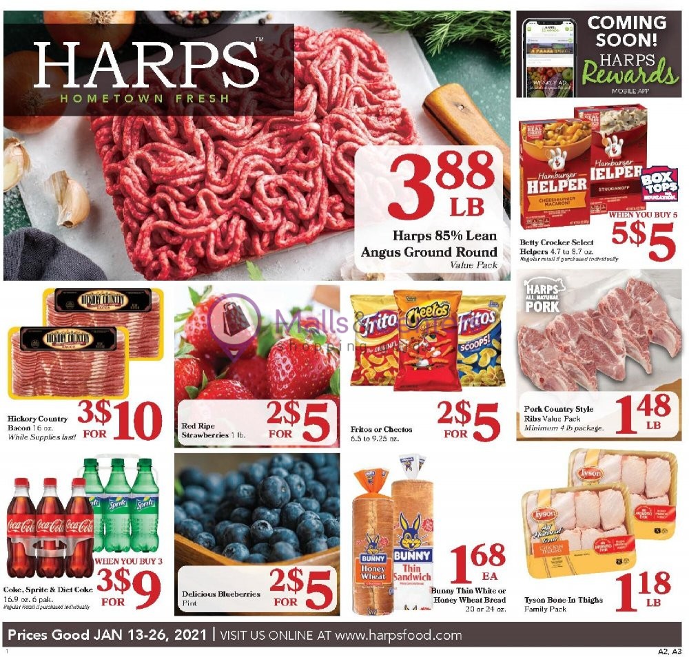 Harps Foods Weekly ad valid from 01/13/2021 to 01/26/2021 MallsCenters