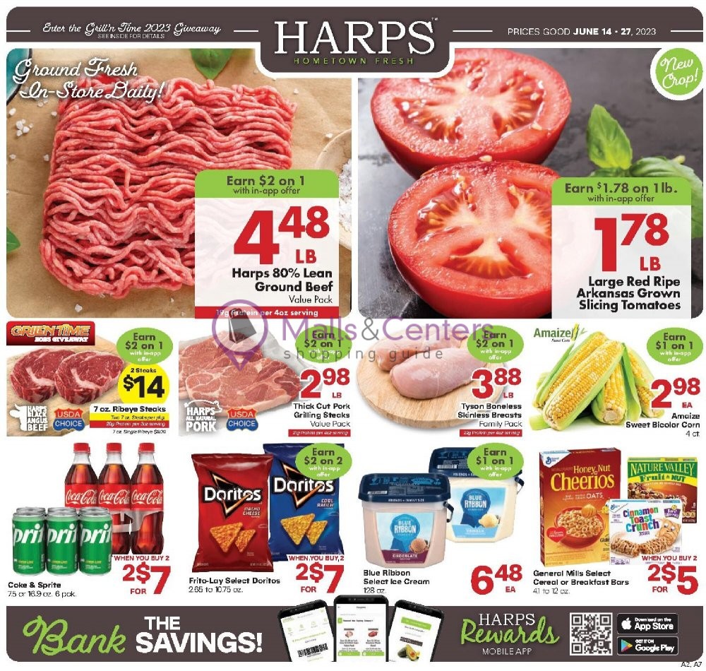 Harps Foods Weekly ad valid from 06/14/2023 to 06/27/2023 MallsCenters