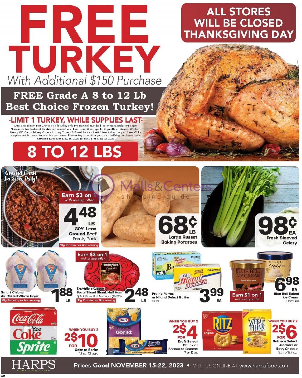 Harps Foods Weekly ad valid from 11/15/2023 to 11/22/2023 MallsCenters
