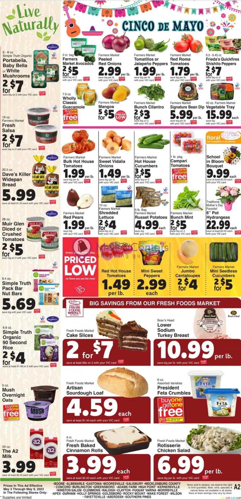 Harris Teeter Weekly ad valid from 05/03/2023 to 05/09/2023 MallsCenters