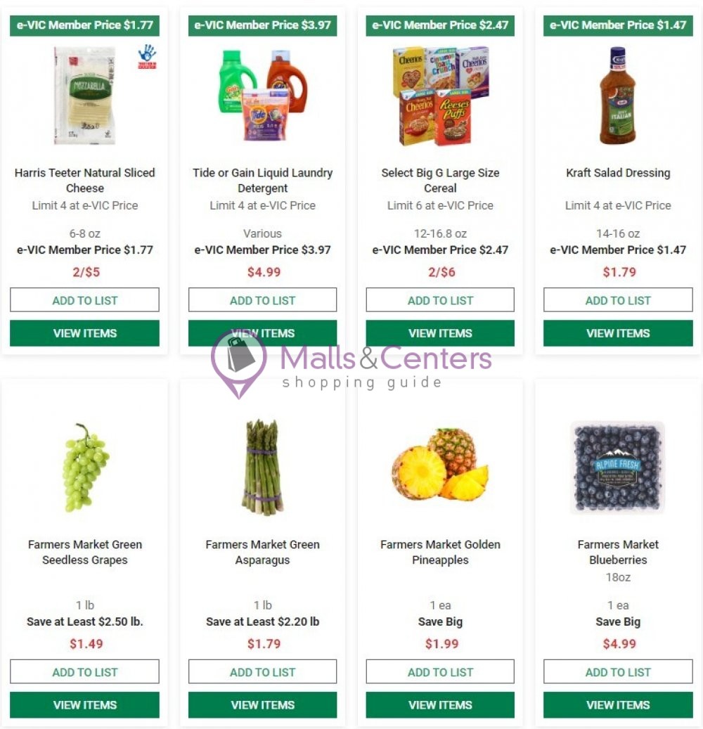 Harris Teeter Weekly Ad sales & flyers specials MallsCenters