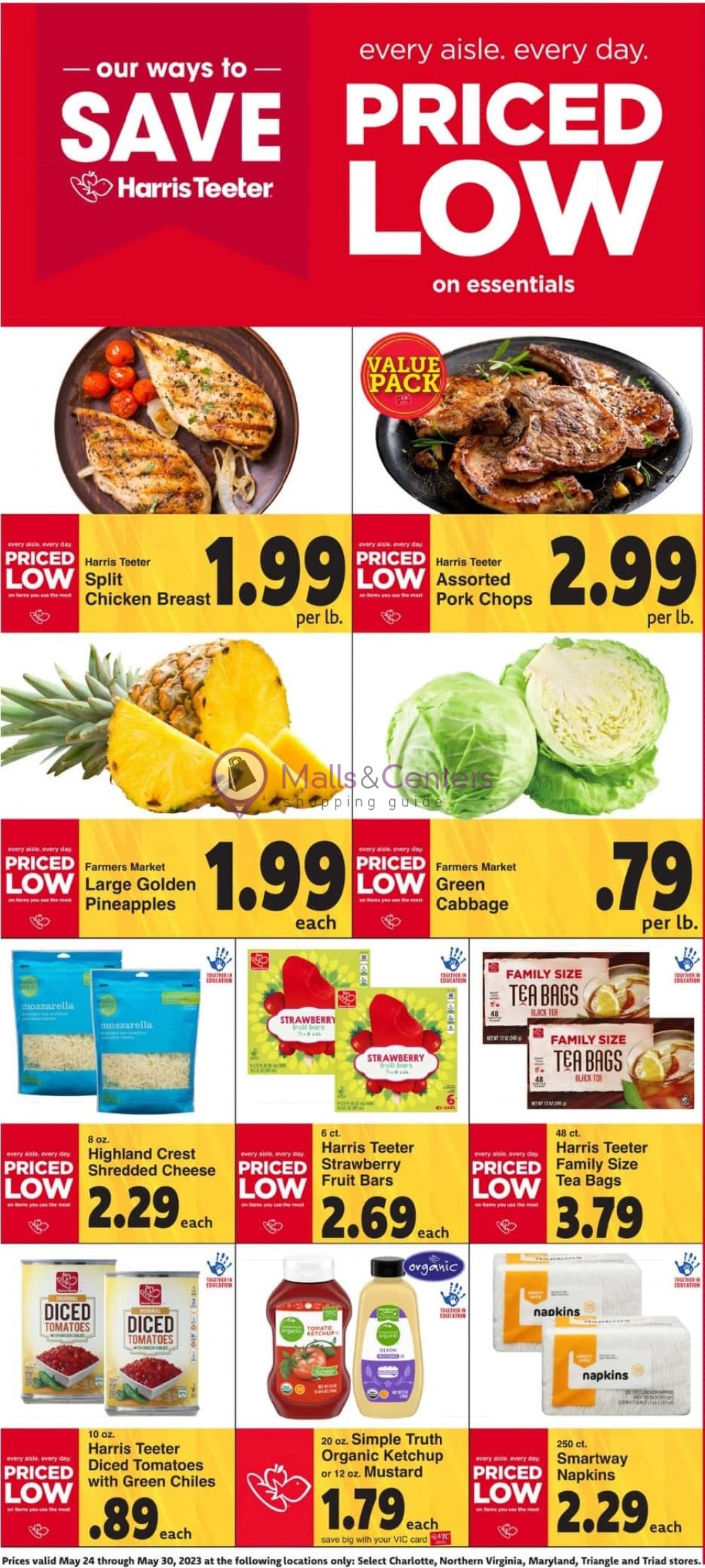 Harris Teeter Weekly ad valid from 05/24/2023 to 05/30/2023 MallsCenters
