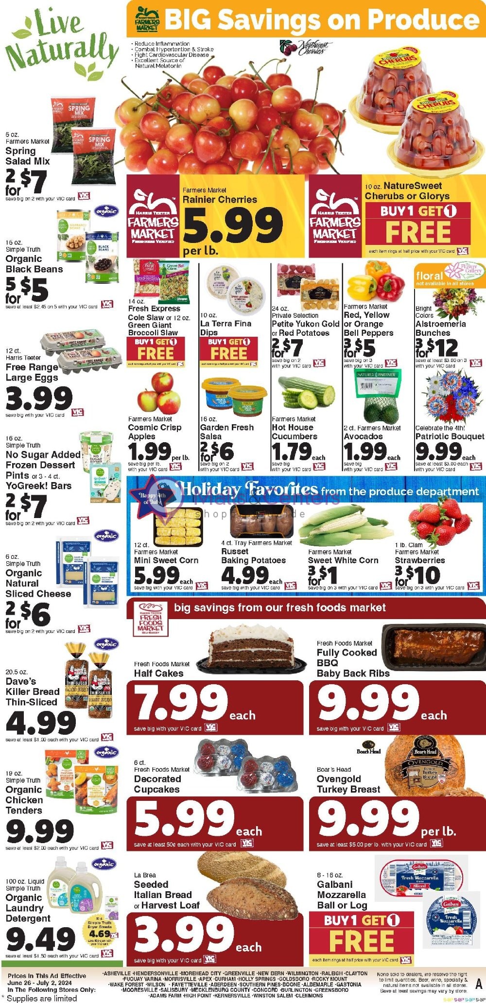 Weekly ad for Harris Teeter valid: 06/26/2024 - 07/02/2024, page 10 Weekly ad for Harris Teeter valid: 06/26/2024 - 07/02/2024, page 10