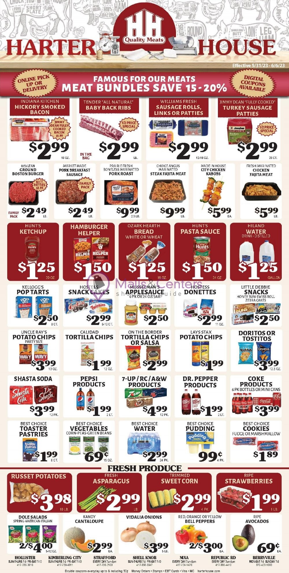 Harter House Weekly ad valid from 05/31/2023 to 06/06/2023 MallsCenters