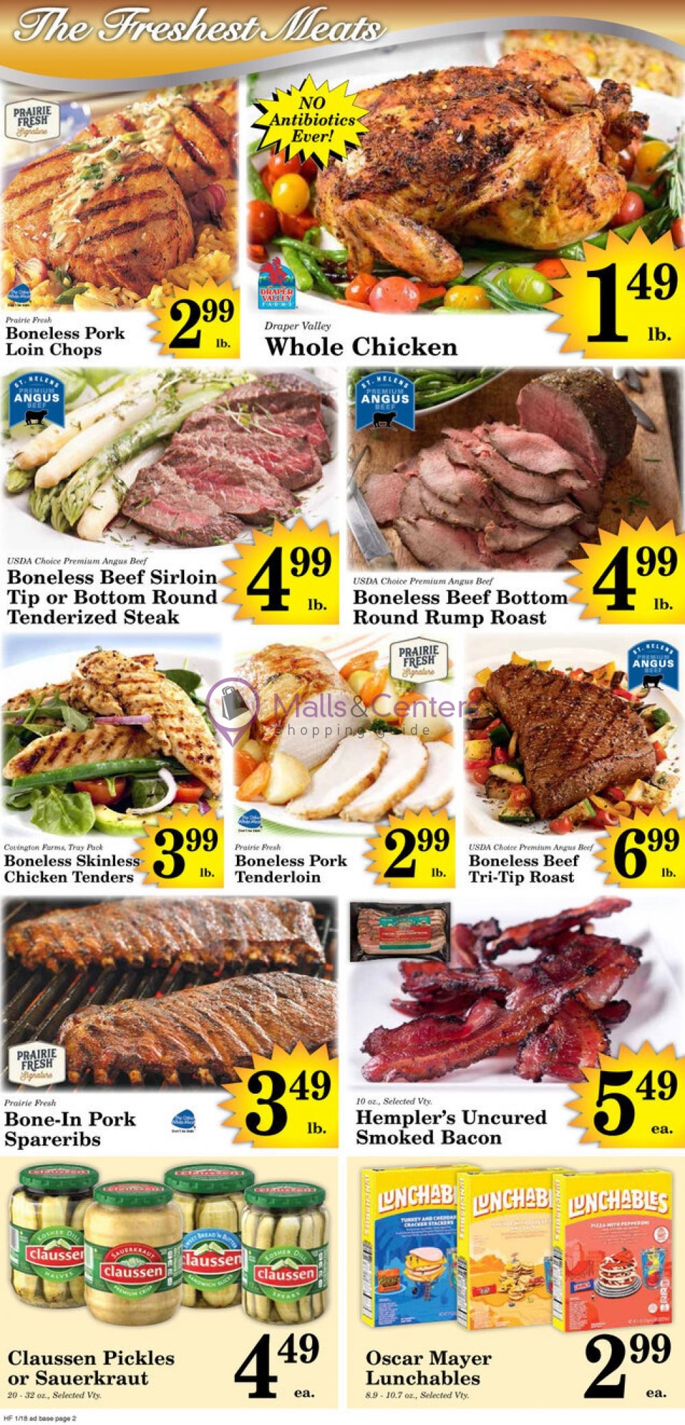 Harvest Foods Weekly ad valid from 01/18/2023 to 01/24/2023 MallsCenters