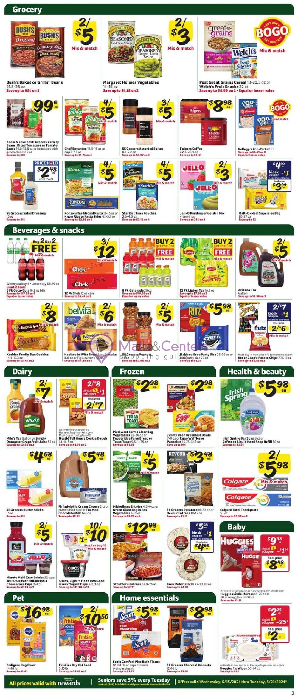 Harveys Supermarket Weekly ad valid from 05/15/2024 to 05/21/2024
