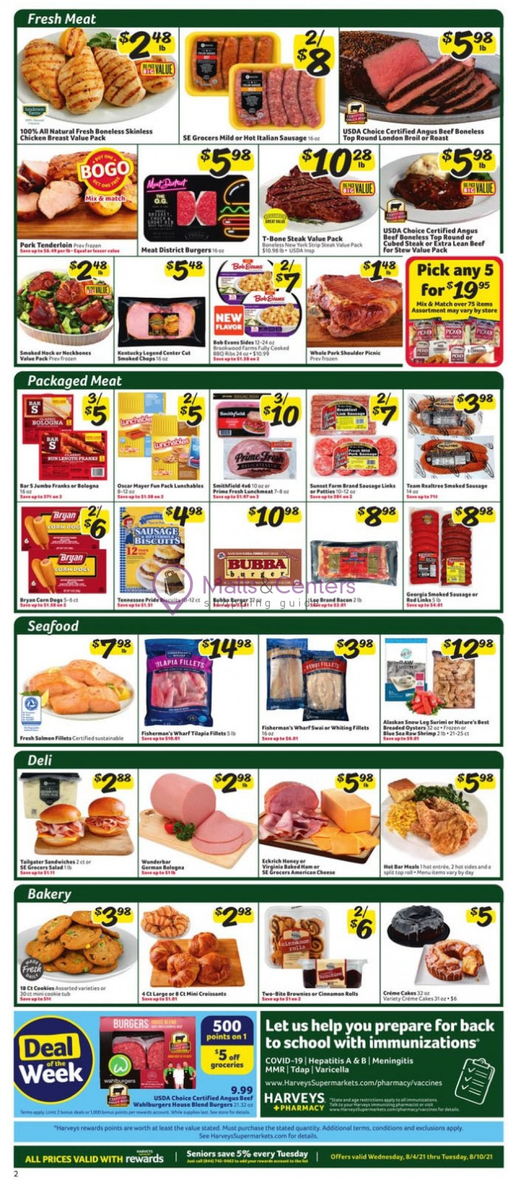 Harveys Supermarket Weekly Ad sales & flyers specials MallsCenters