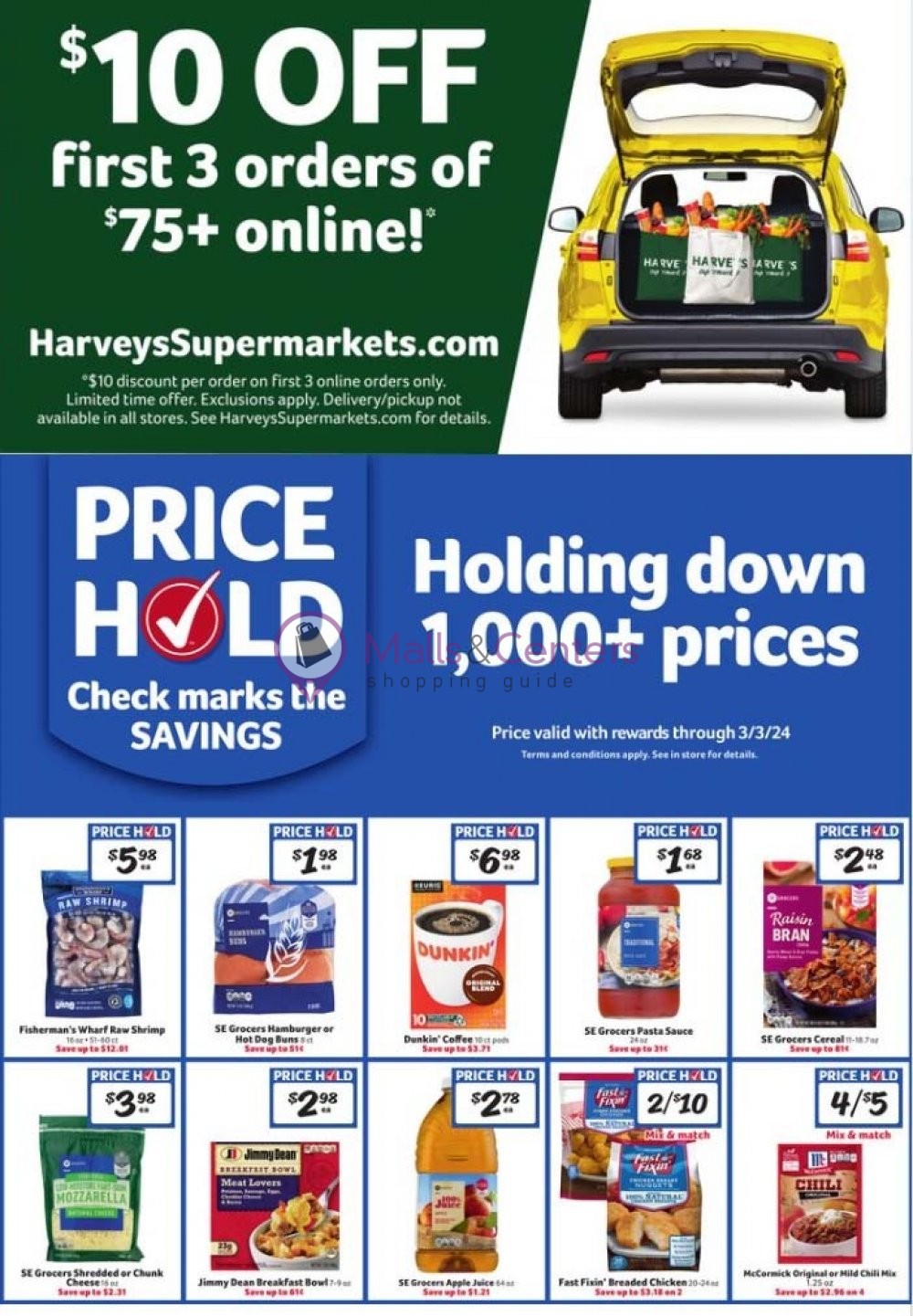 Harveys Supermarket Weekly ad valid from 01/17/2024 to 01/23/2024
