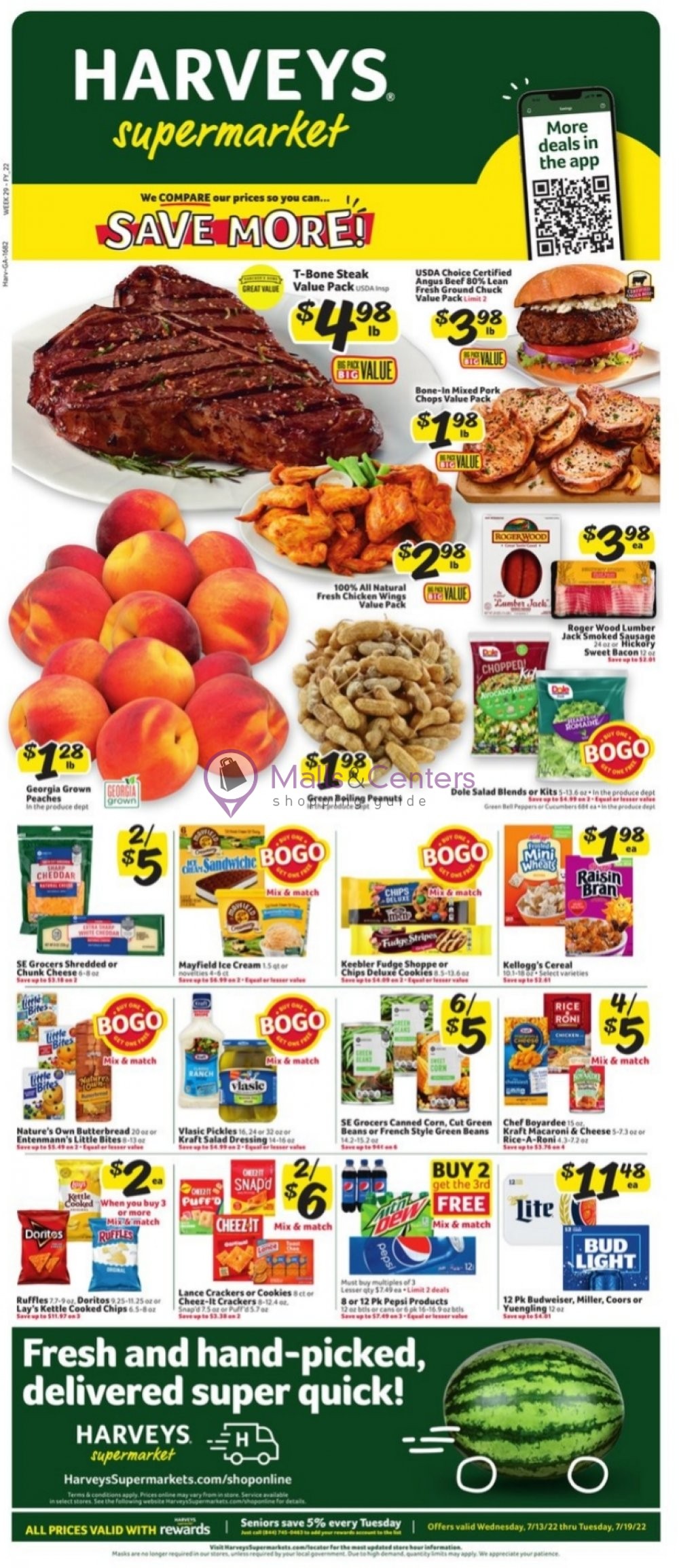 Harveys Supermarket Weekly Ad sales & flyers specials MallsCenters