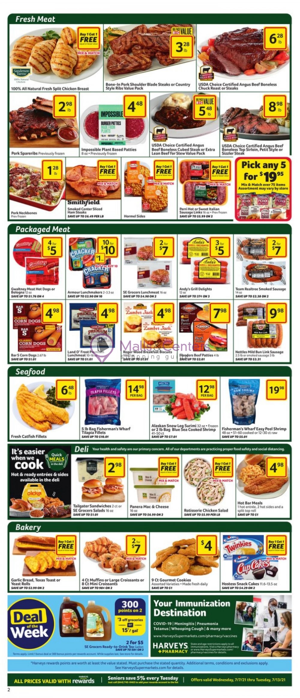 Harveys Supermarket Weekly Ad sales & flyers specials MallsCenters