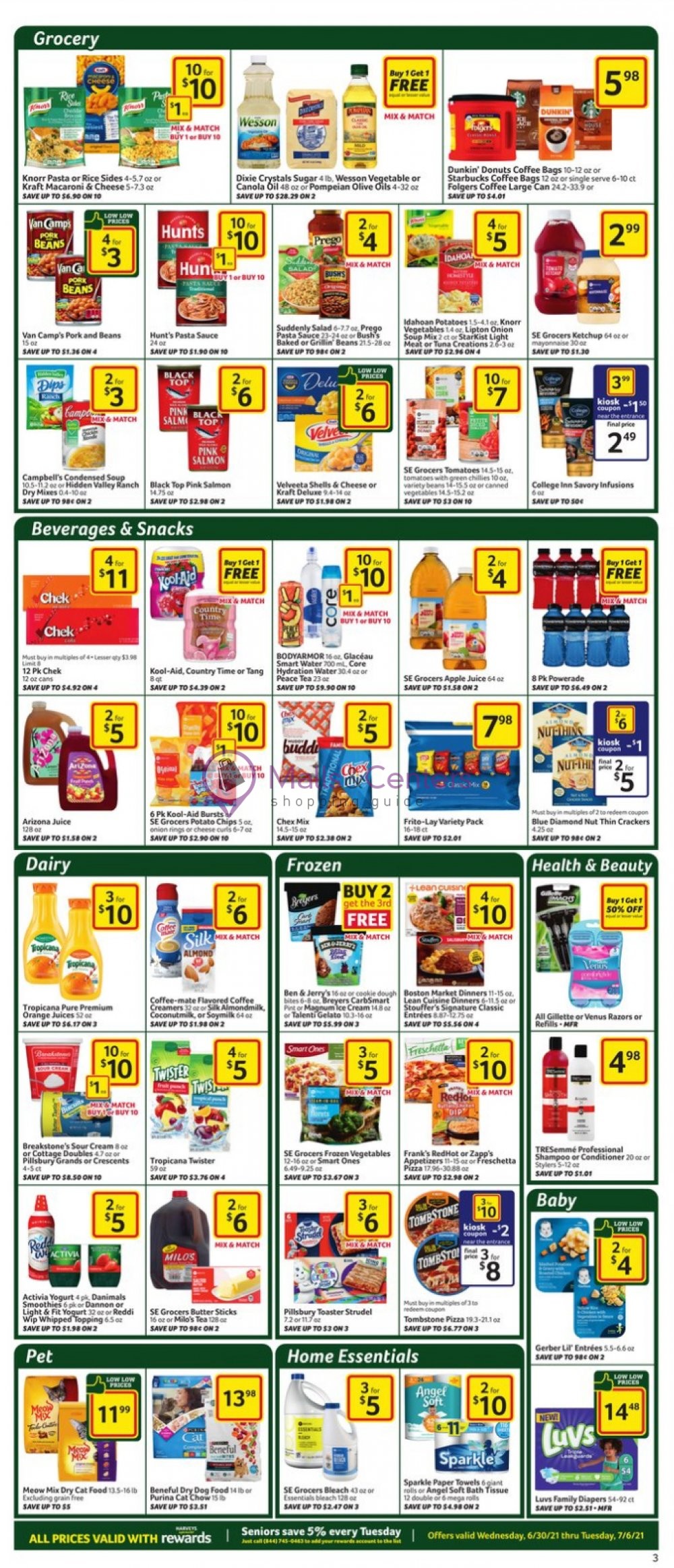 Harveys Supermarket Weekly Ad sales & flyers specials MallsCenters