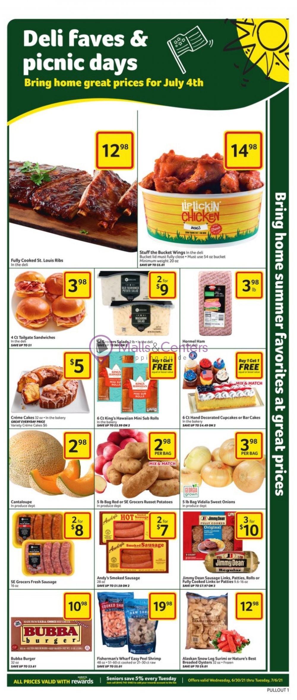 Harveys Supermarket Weekly Ad sales & flyers specials MallsCenters