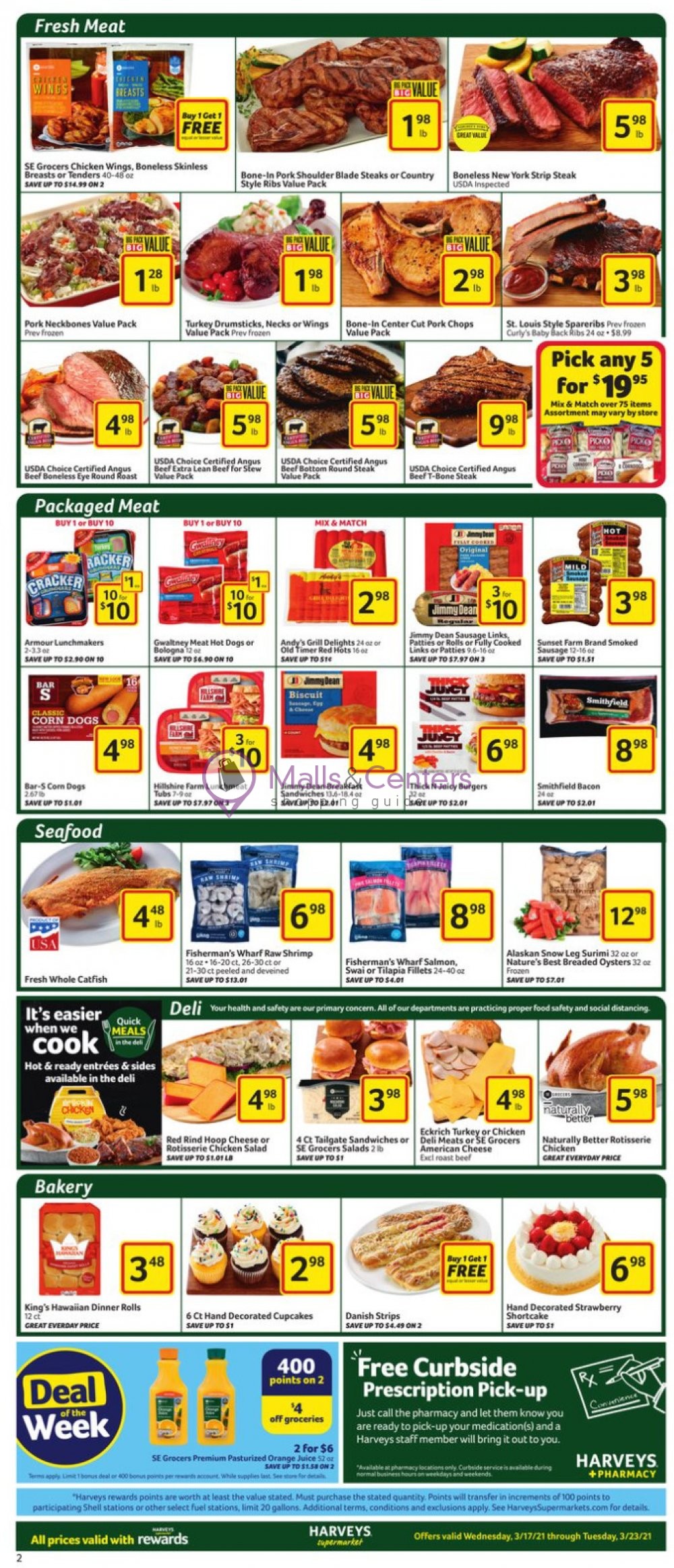 Harveys Supermarket Weekly Ad sales & flyers specials MallsCenters