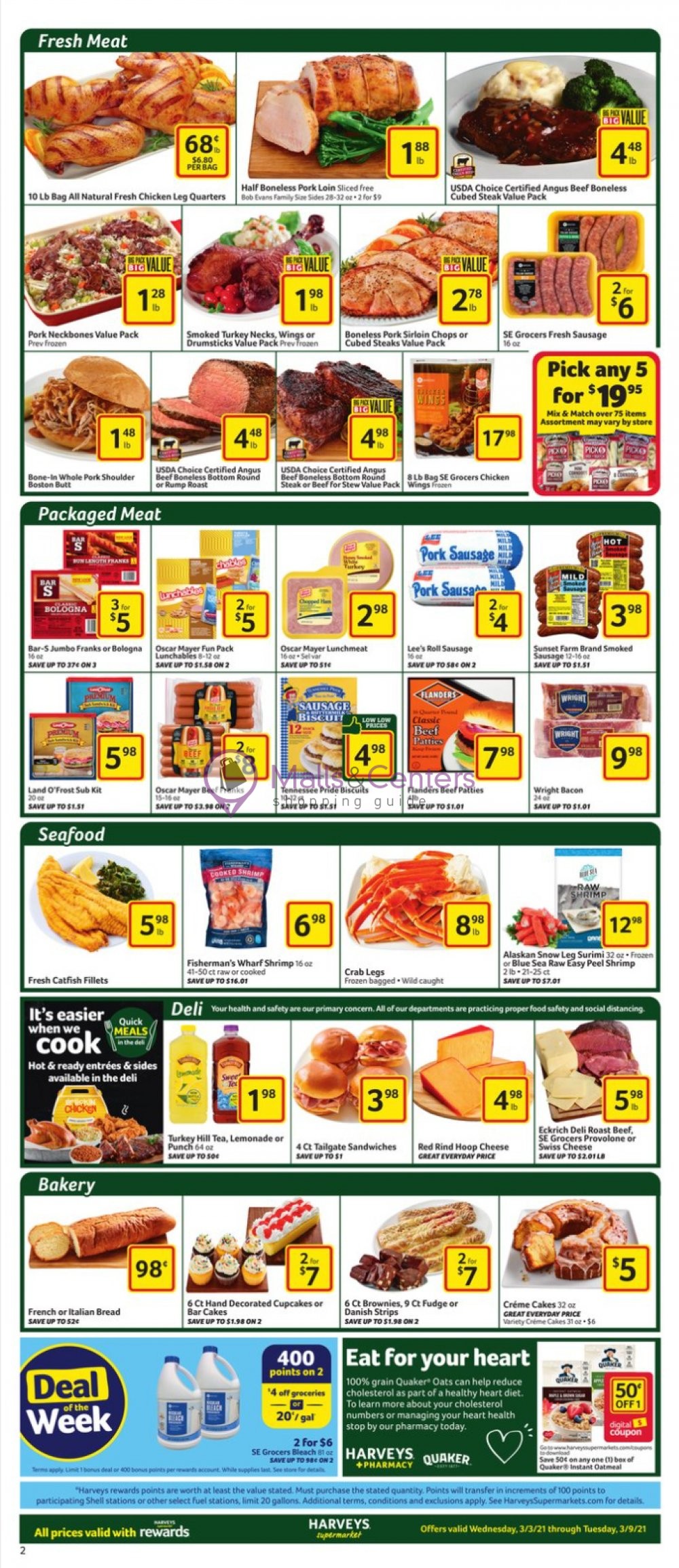 Harveys Supermarket Weekly Ad sales & flyers specials MallsCenters